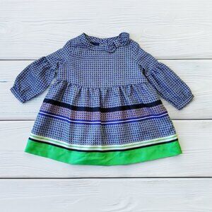 Janie and Jack Grosgrain Satin Dress Size 6-12m